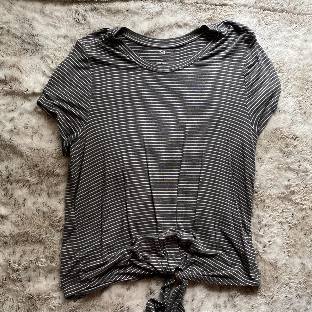 STRIPED SHORT SLEEVE